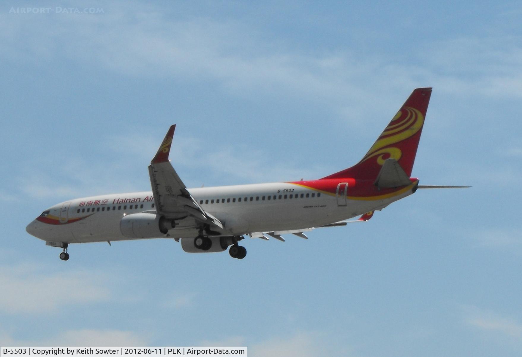 B-5503, 2010 Boeing 737-84P C/N 36782, Short finals