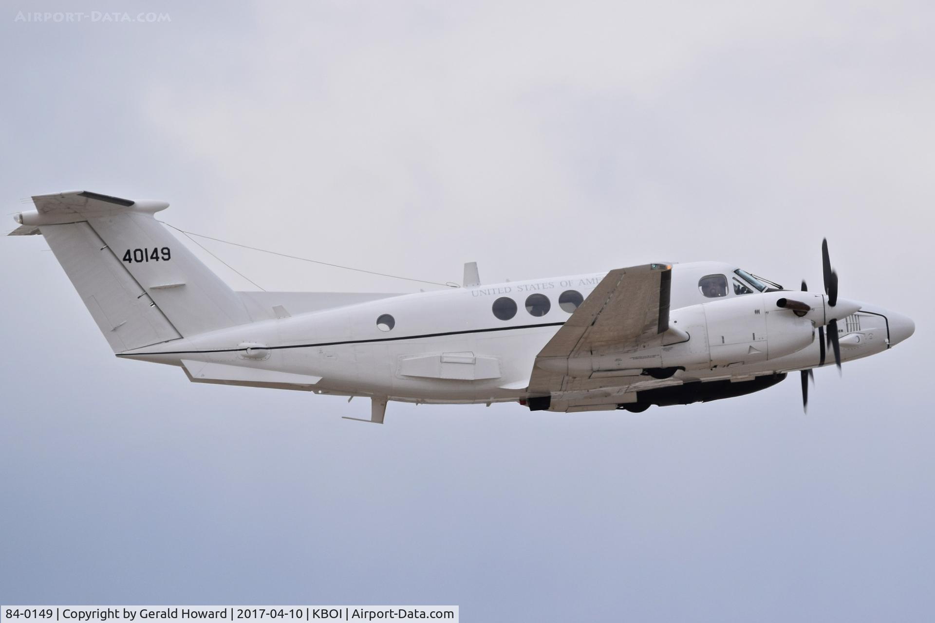84-0149, 1984 Beechcraft King Air C12T (200C) C/N BL-79, Departing RWY 28L.