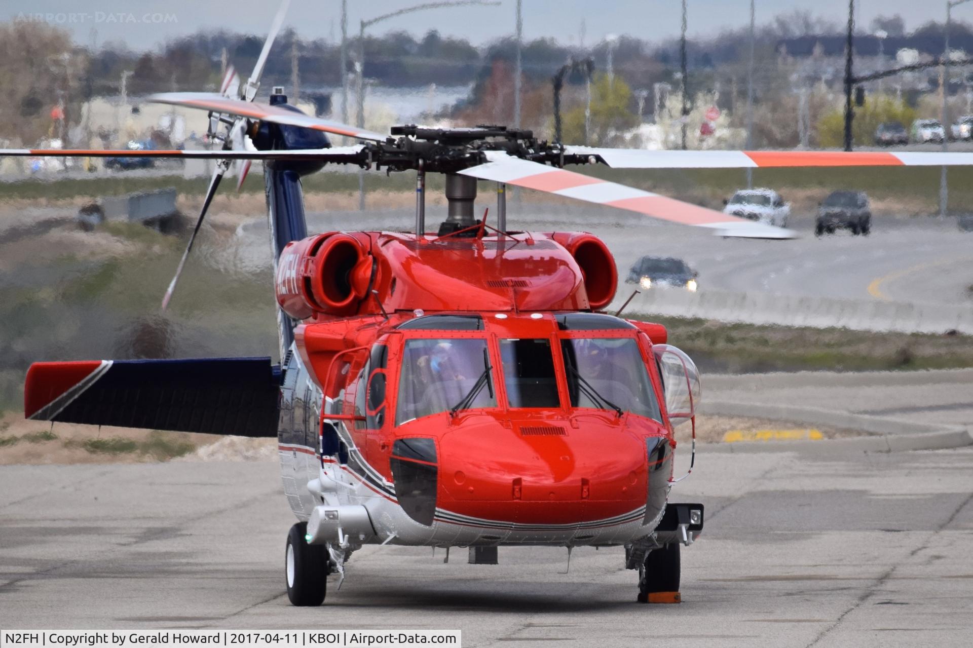 N2FH, 1986 Sikorsky S-70C C/N 701029, Parked on Firehawk ramp doing a run up.