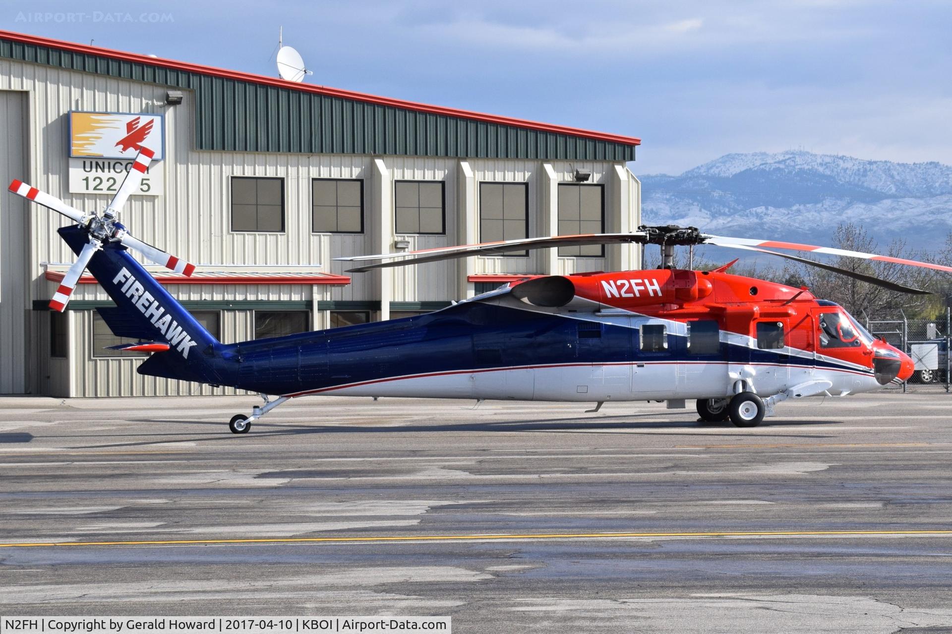 N2FH, 1986 Sikorsky S-70C C/N 701029, Parked for maintenance.