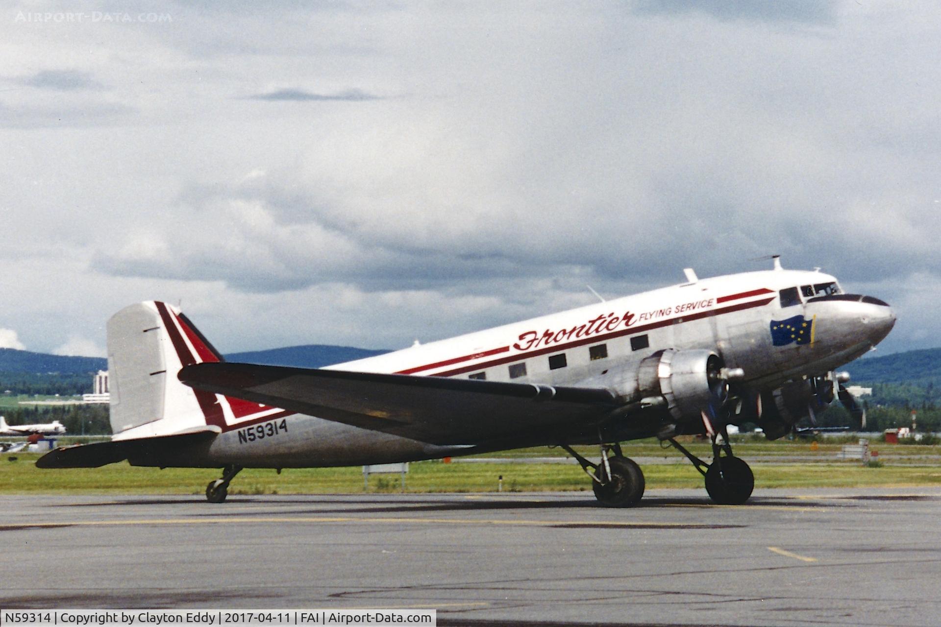 N59314, 1943 Douglas DC-3C (C-47A-5-DK) C/N 12363, Fairbanks AK 1994