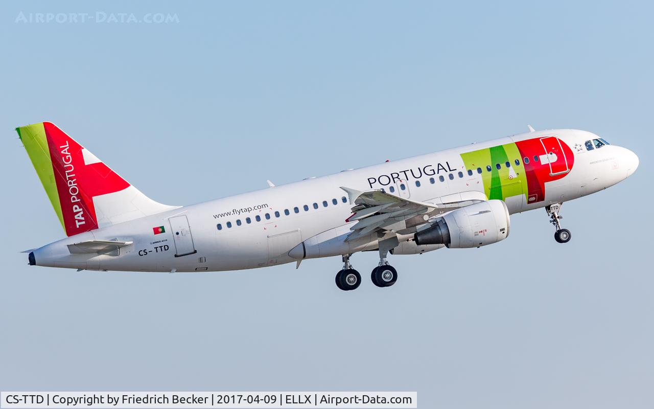 CS-TTD, 1998 Airbus A319-111 C/N 790, departure via RW24