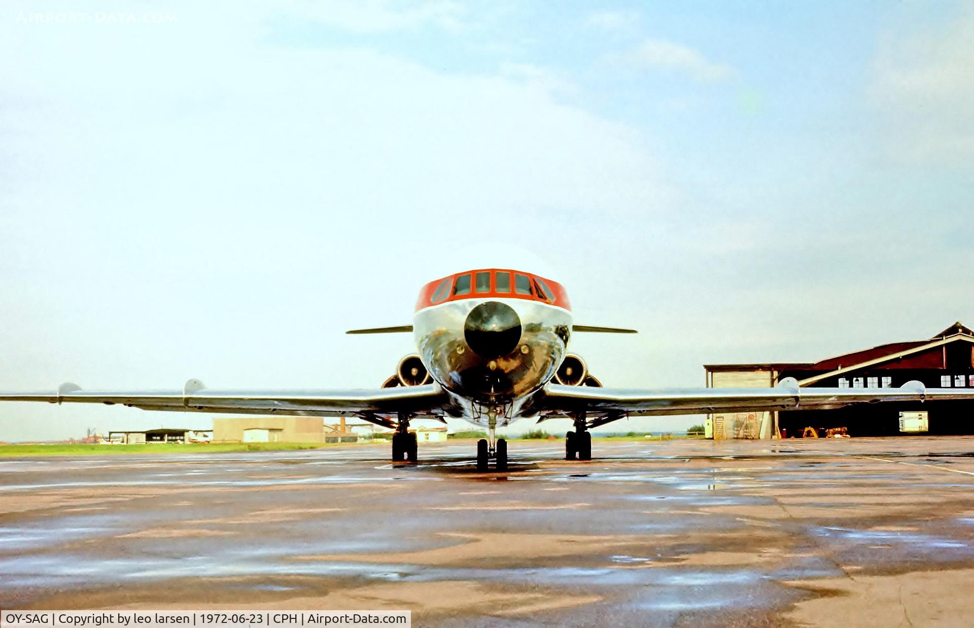 OY-SAG, 1972 Aerospatiale SE-210 Caravelle 12 C/N 276, Copenhagen 23.6.1972