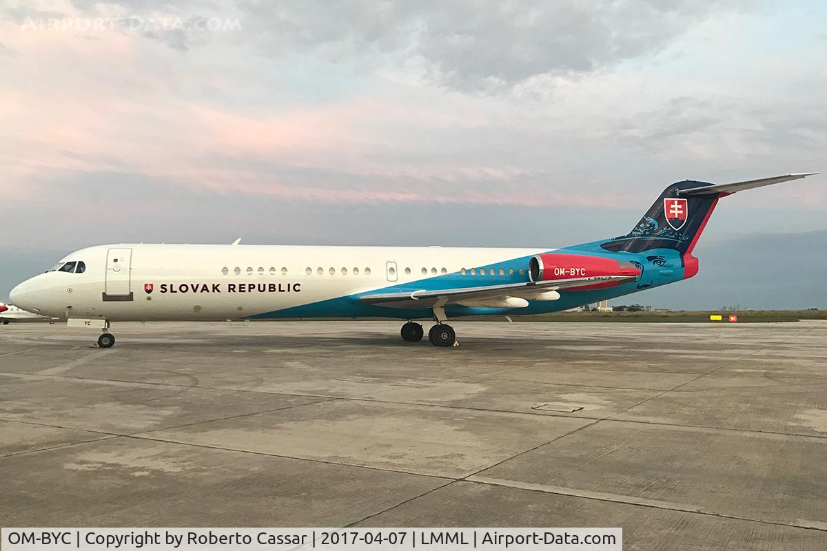 OM-BYC, 1991 Fokker 100 (F-28-0100) C/N 11368, Park 4