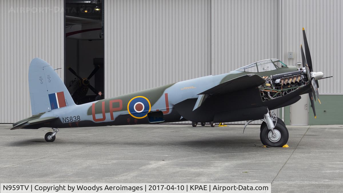 N959TV, 1945 De Havilland DH.98 Mosquito T.III C/N TV959, Flying Heritage Collections freshly restored airworthy Mosquito