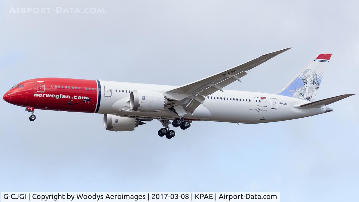 G-CJGI, 2017 Boeing 787-9 Dreamliner C/N 38756, Returning from a test flight