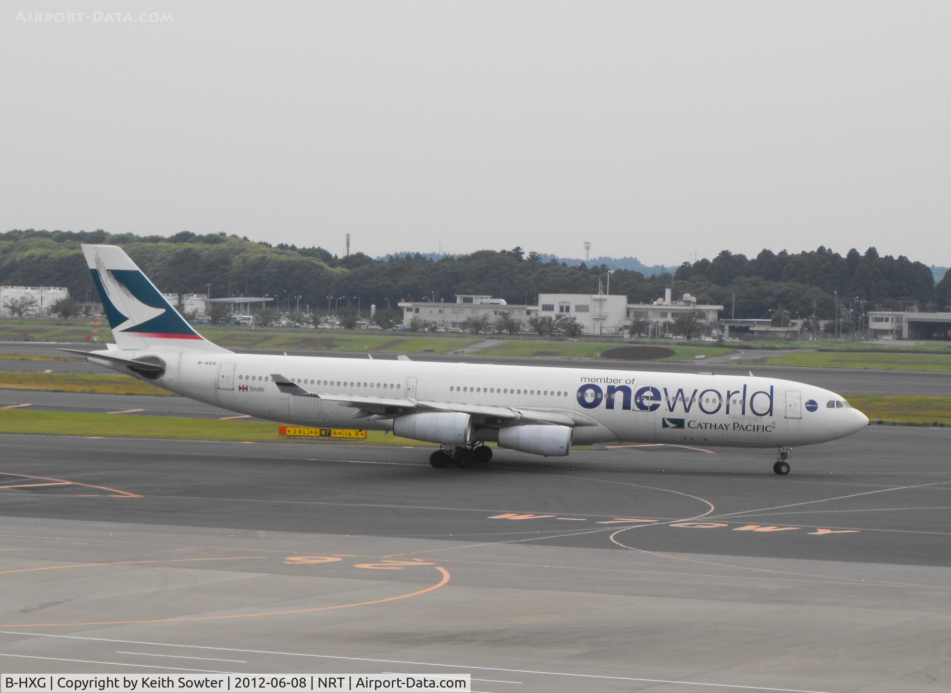 B-HXG, 1998 Airbus A340-313 C/N 208, Taxying for departure