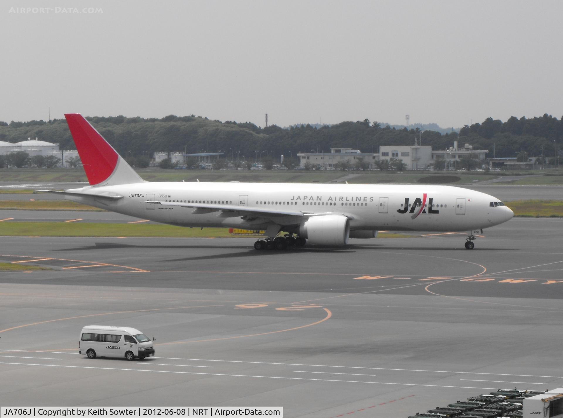 JA706J, 2003 Boeing 777-246/ER C/N 33394, Taxying for departure