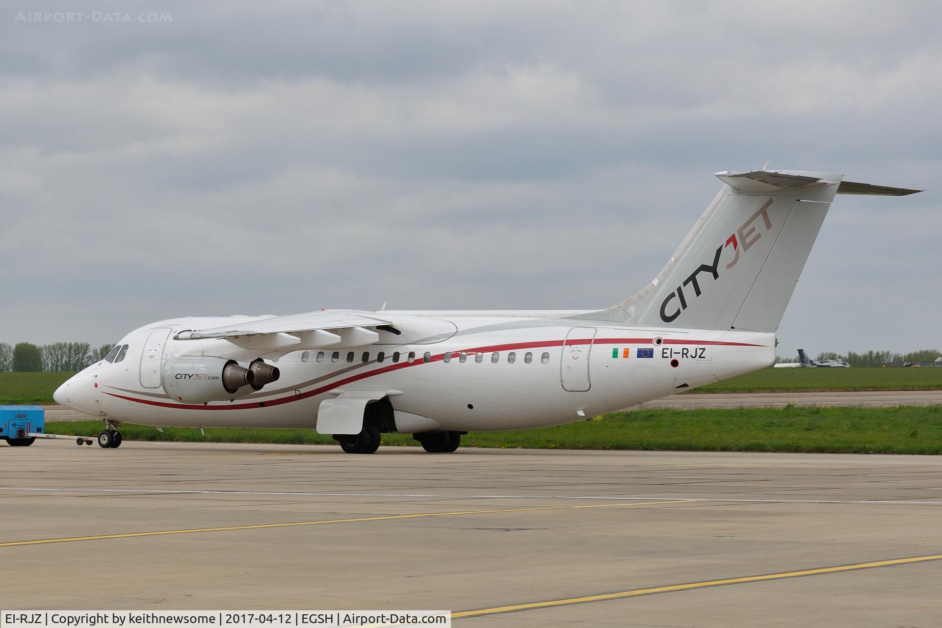EI-RJZ, 1998 BAe Systems Avro 146-RJ85A C/N E.2326, Being towed for engine runs.