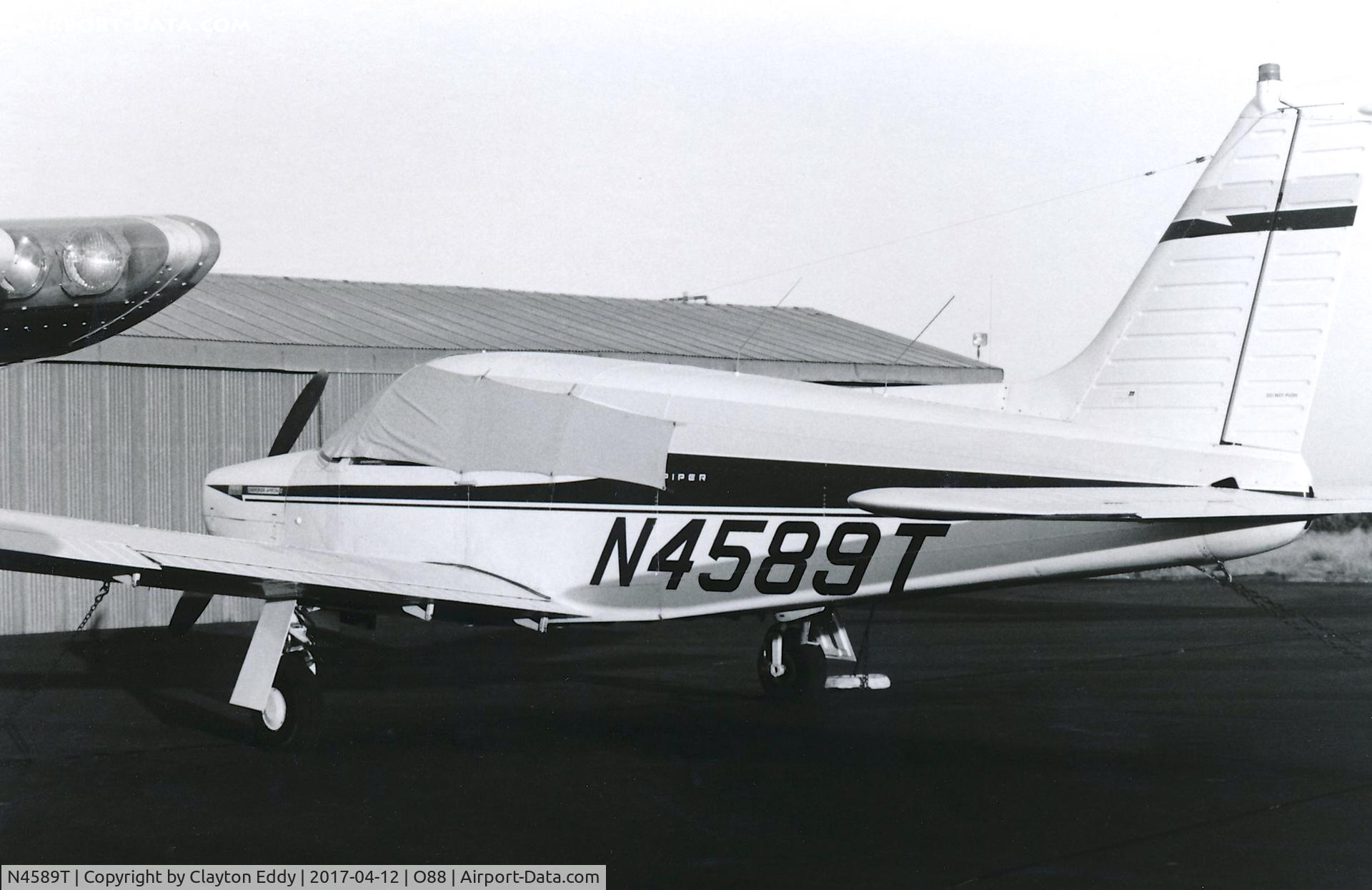 N4589T, 1972 Piper PA-28R-200 C/N 28R-7235101, Old Rio Vista Airport in California 1970's 1980's?