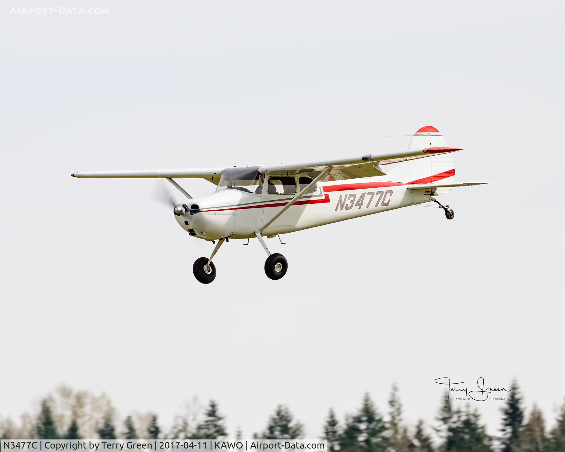 N3477C, 1954 Cessna 170B C/N 26520, KAWO