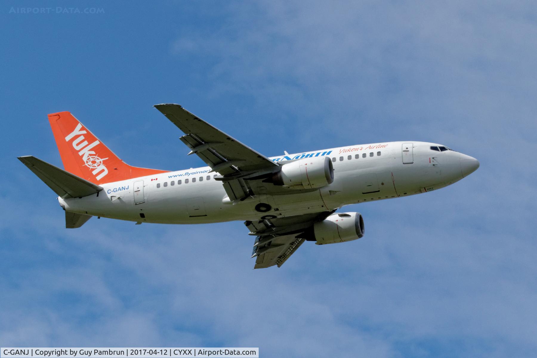 C-GANJ, 1993 Boeing 737-548 C/N 26287, Practice approach & overshoot