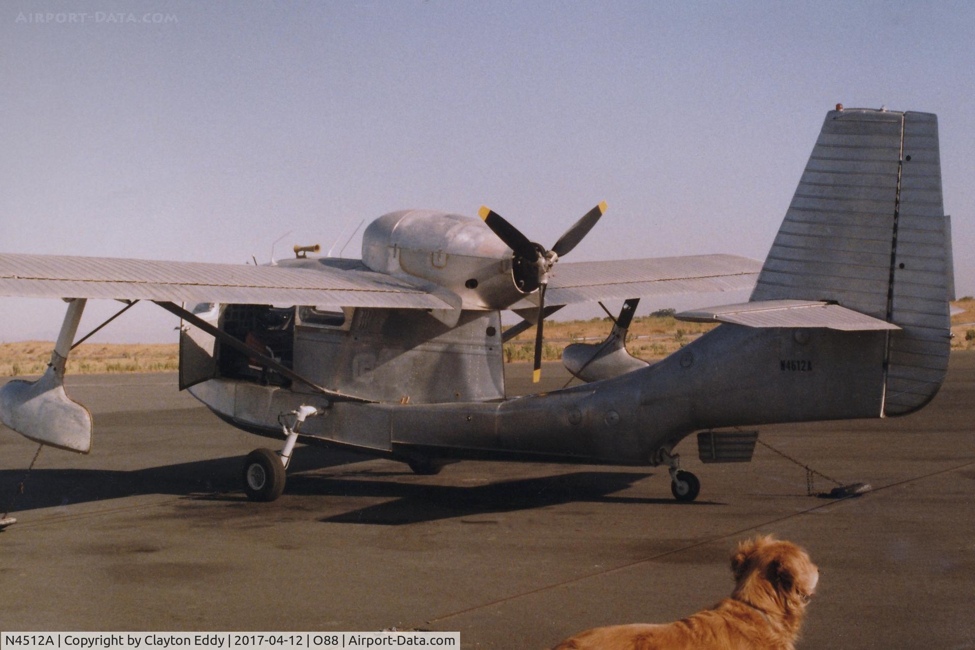 N4612A, 1947 Republic RC-3 Seabee C/N 449, Old Rio Vista Airport California. 1983.