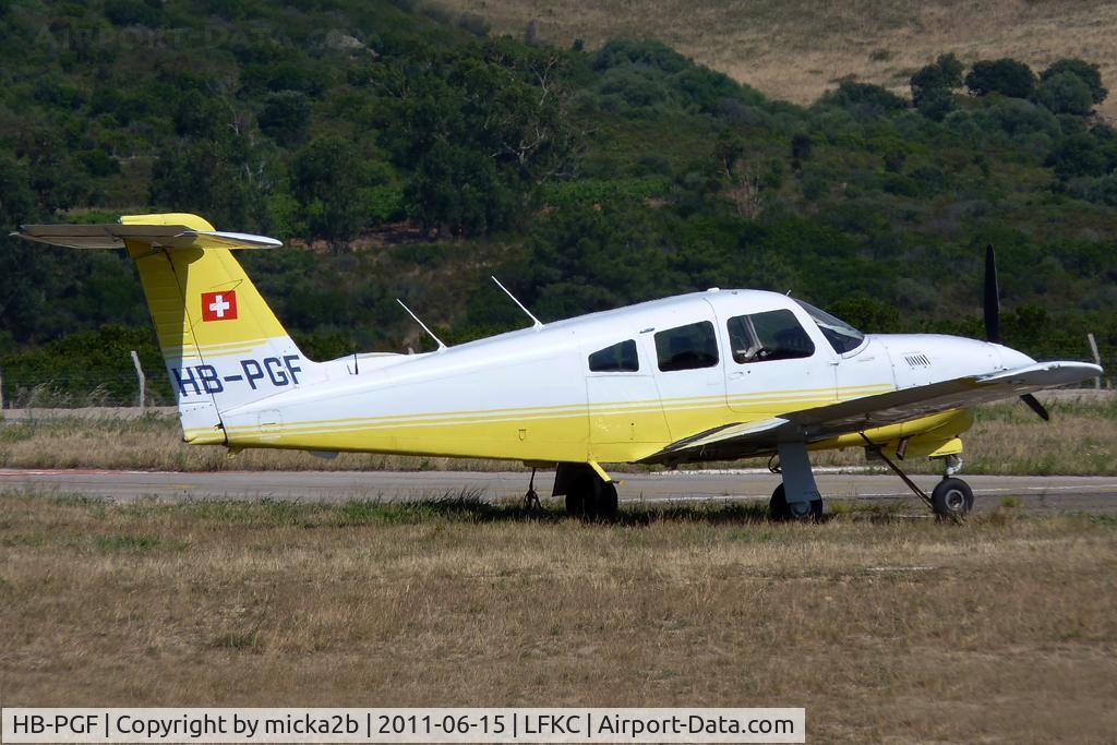 HB-PGF, 1981 Piper PA-28RT-201T Turbo Arrow IV C/N 28R-8131121, Parked