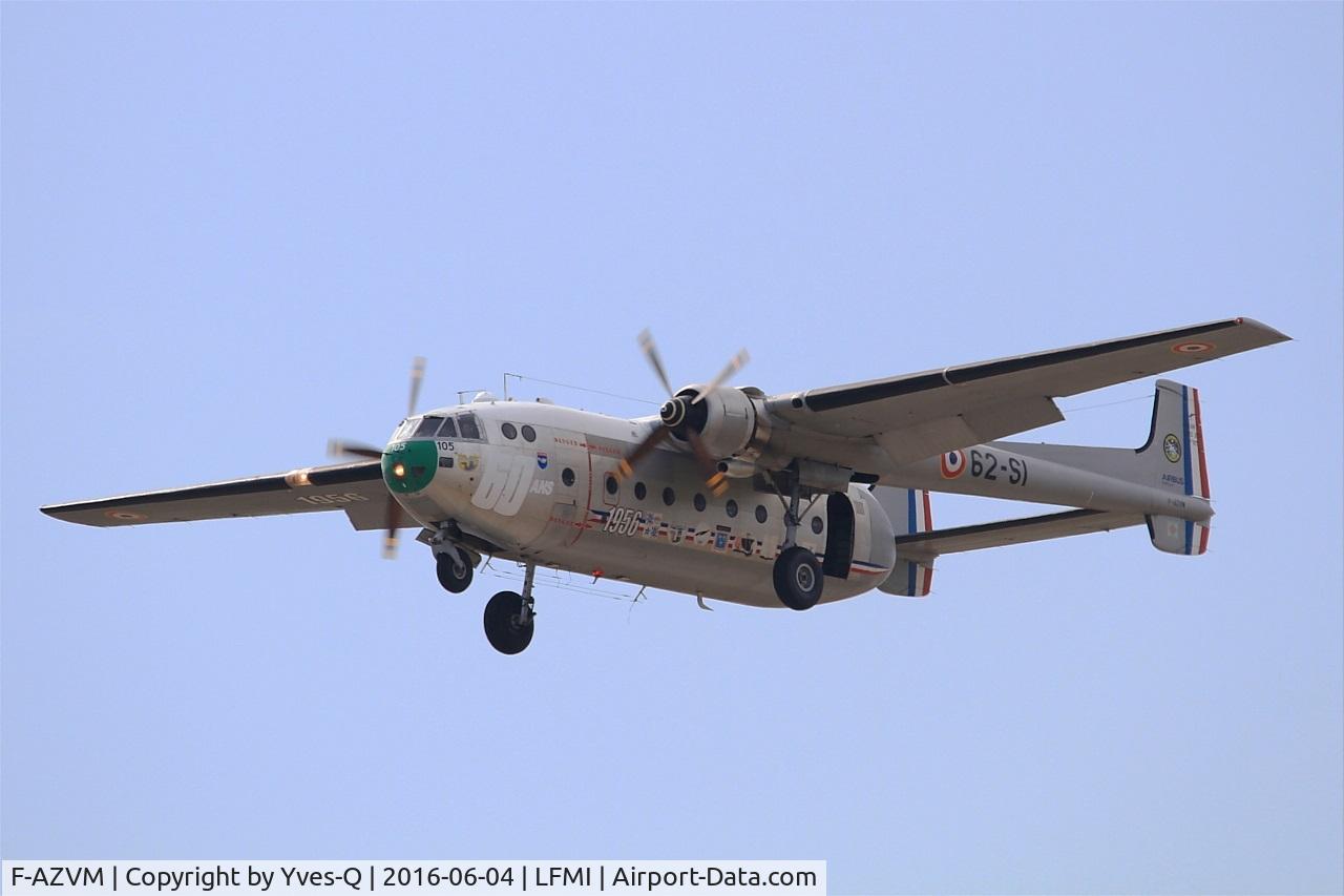 F-AZVM, 1956 Nord N-2501F Noratlas C/N 105, Nord N-2501F Noratlas, On display, Istres-Le Tubé Air Base 125 (LFMI-QIE) open day 2016