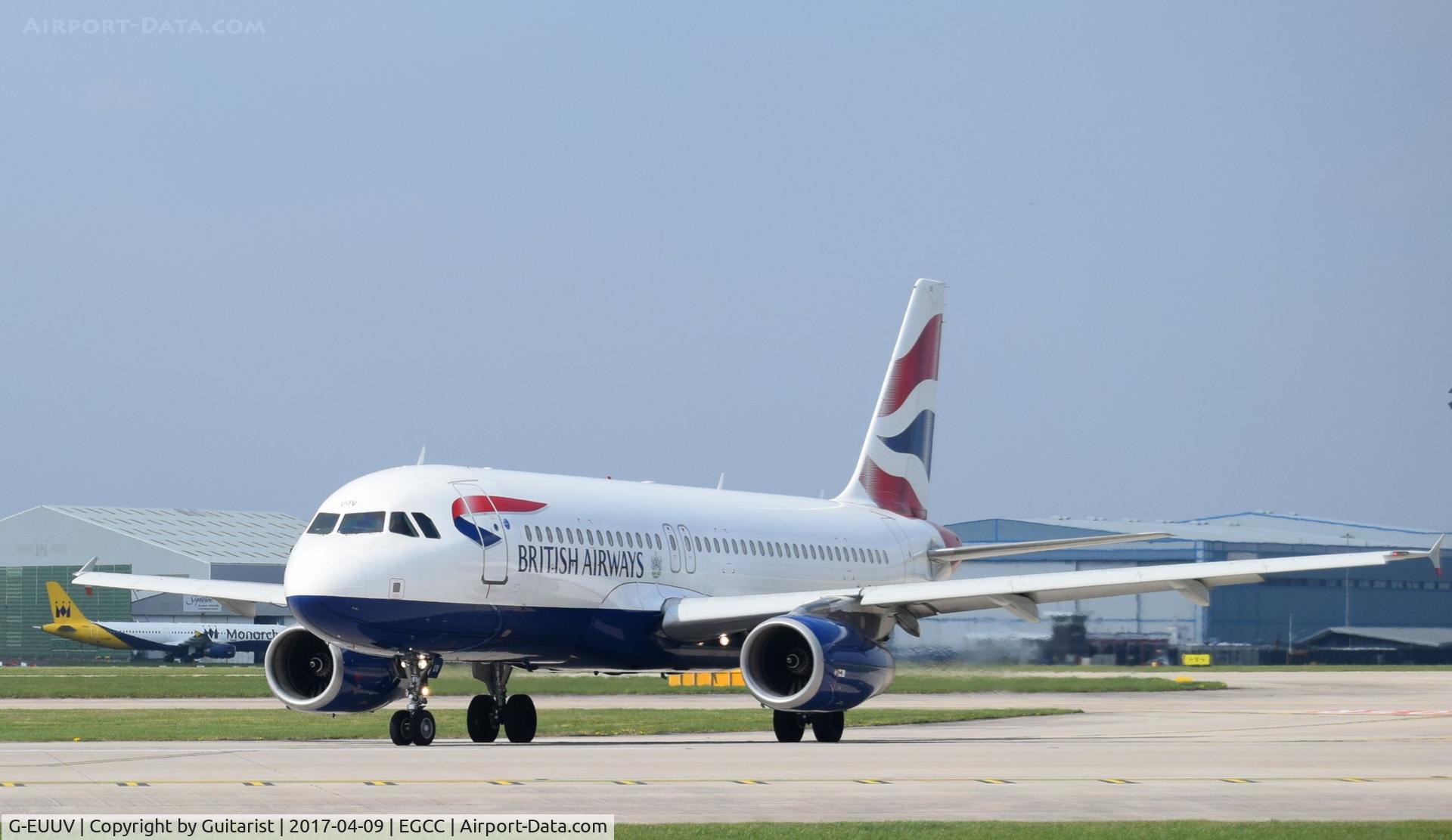 G-EUUV, 2008 Airbus A320-232 C/N 3468, At Manchester