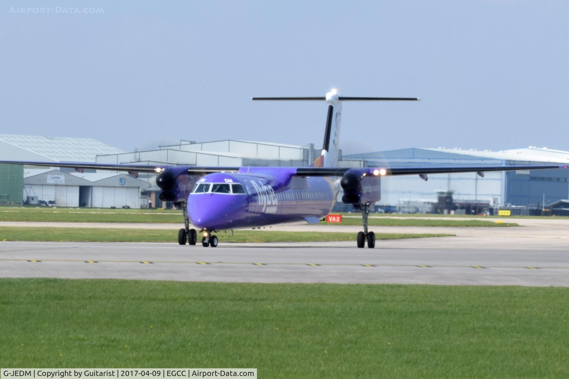 G-JEDM, 2003 De Havilland Canada DHC-8-402Q Dash 8 C/N 4077, At Manchester