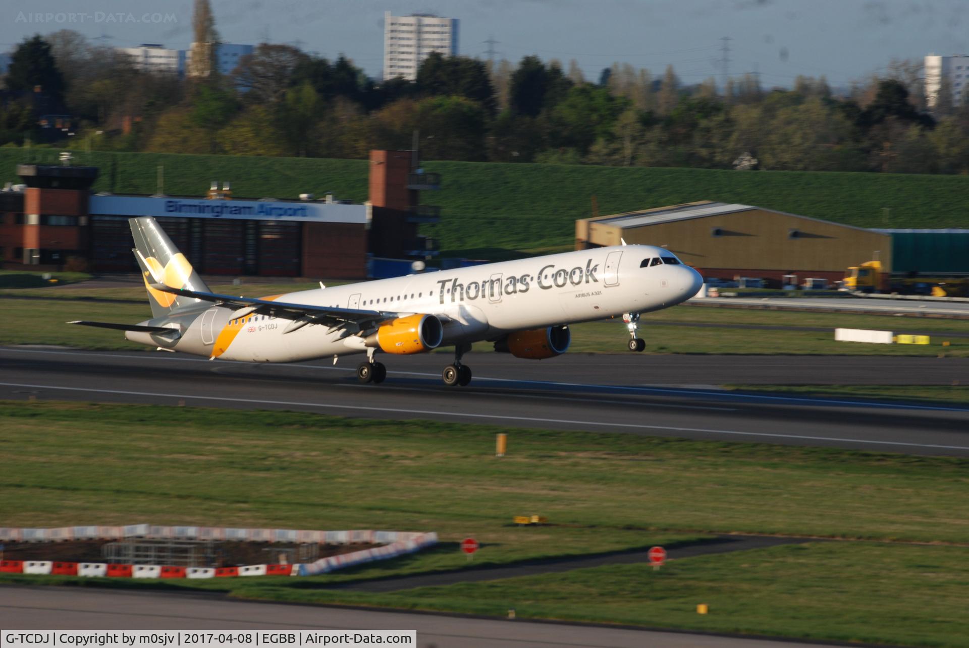 G-TCDJ, 2015 Airbus A321-211 C/N 6526, From the Car Park at EGBB