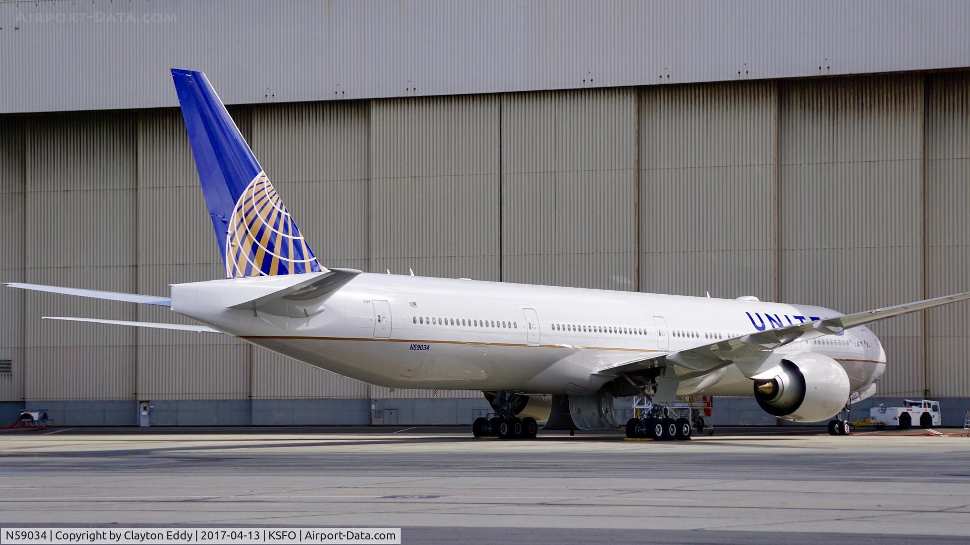 N59034, 2017 Boeing 777-300/ER C/N 62645, Not yet in service. SFO 2017