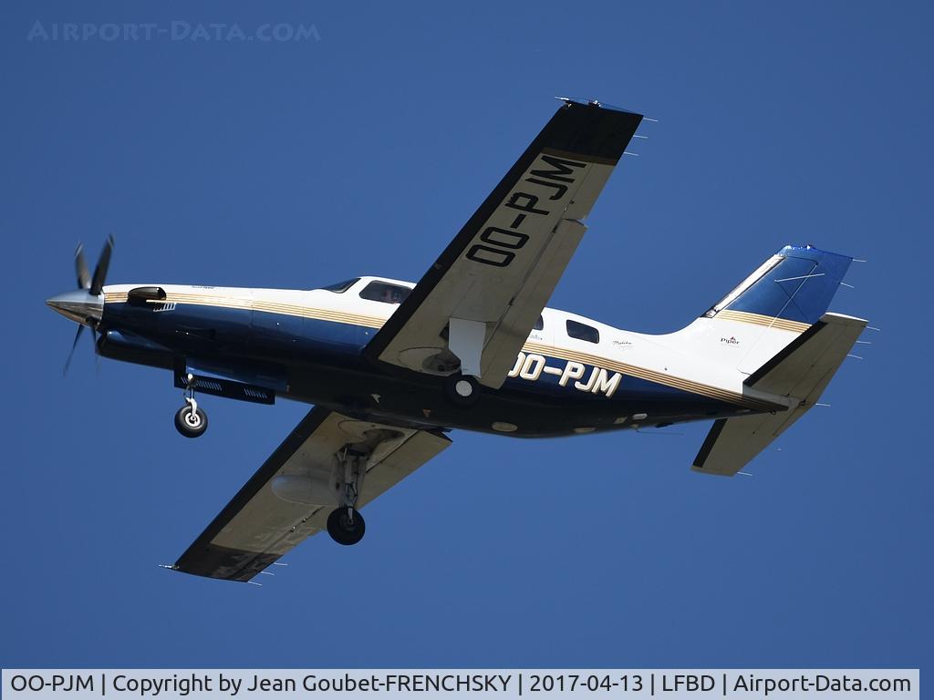 OO-PJM, Piper PA-46-350P Malibu Mirage C/N 4636210, Landing from Antwerp (ANR)