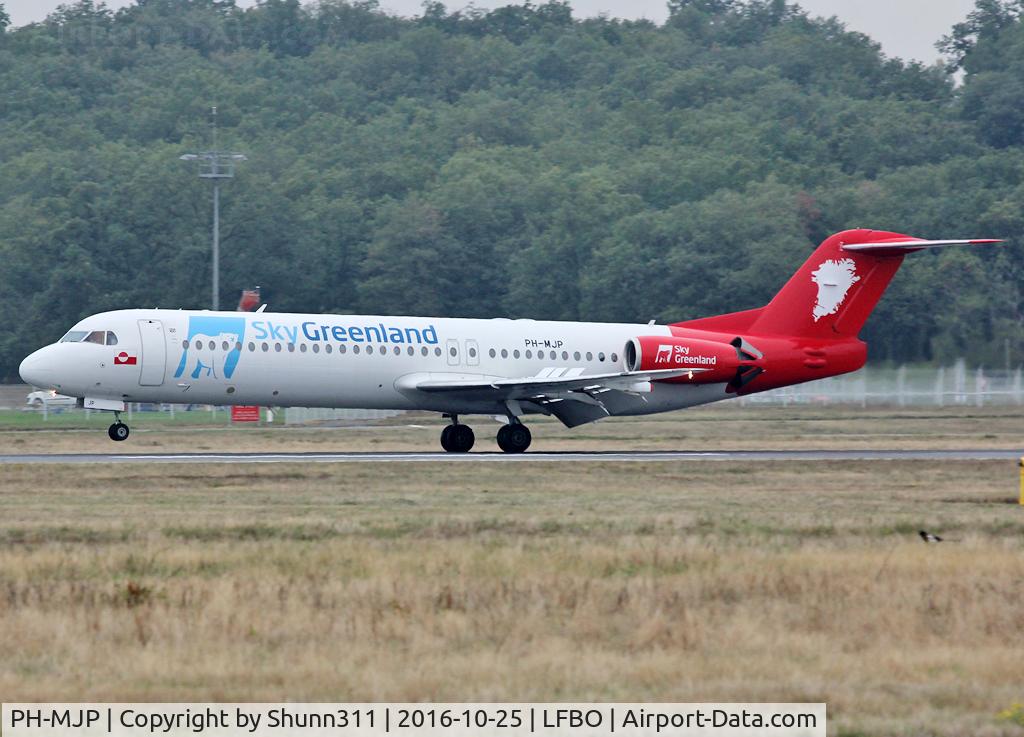PH-MJP, 1995 Fokker 100 (F-28-0100) C/N 11505, Landing rwy 14R