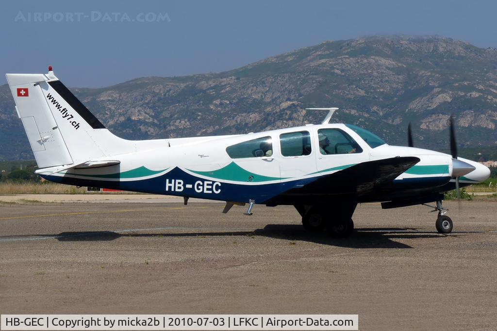 HB-GEC, 1969 Beech 95-B55 Baron Baron C/N TC-1272, Taxiing