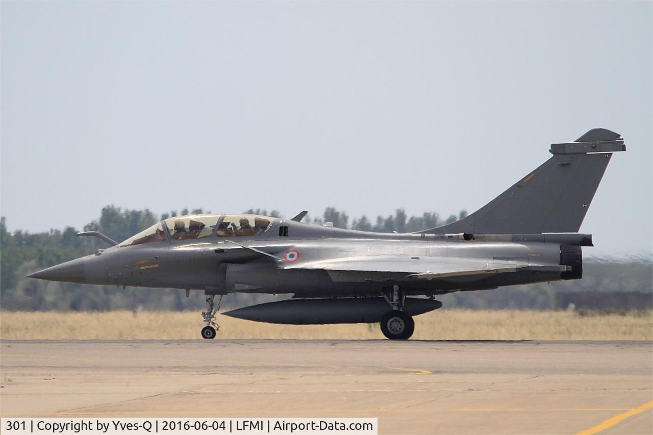 301, Dassault Rafale B C/N 301, Dassault Rafale B, Landing rwy 15, Istres-Le Tubé Air Base 125 (LFMI-QIE) open day 2016