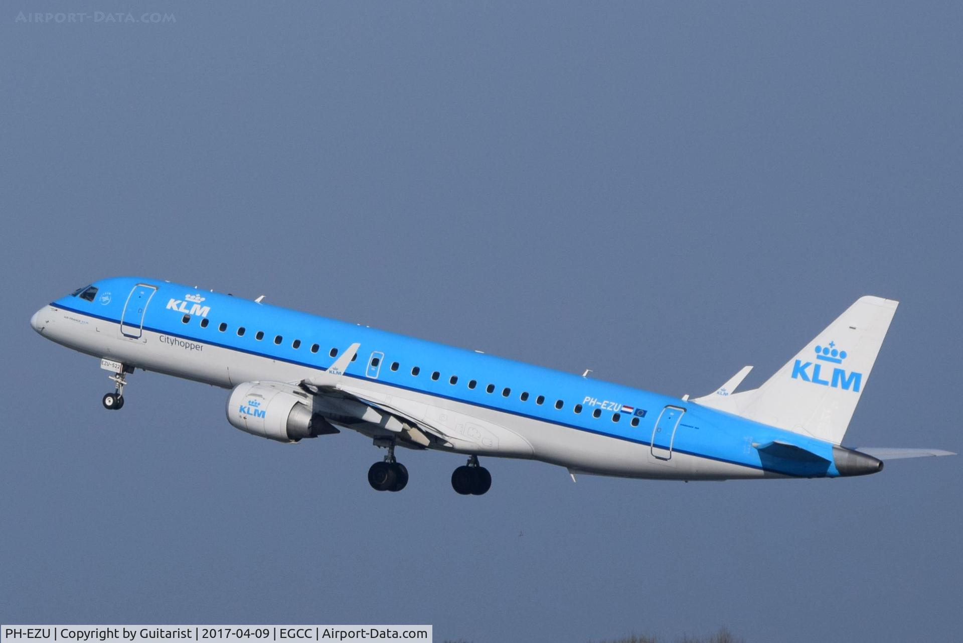 PH-EZU, 2012 Embraer 190LR (ERJ-190-100LR) C/N 19000522, At Manchester