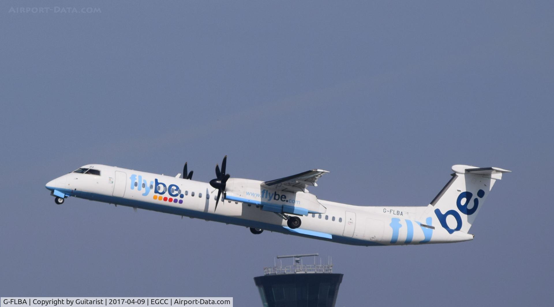 G-FLBA, 2009 De Havilland Canada DHC-8-402Q Dash 8 C/N 4253, At Manchester