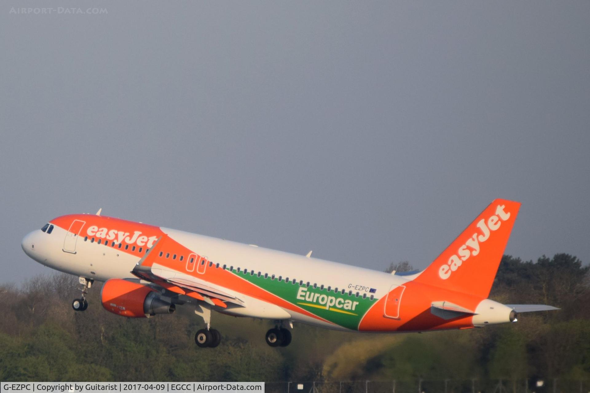 G-EZPC, 2015 Airbus A320-214 C/N 6981, At Manchester