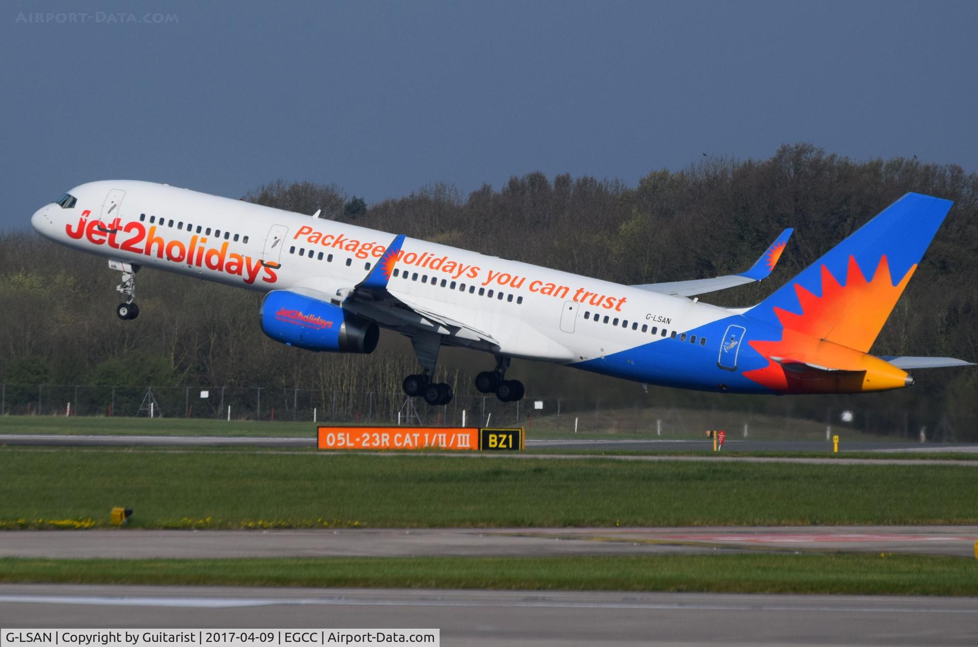 G-LSAN, 1994 Boeing 757-2K2 C/N 26635, At Manchester