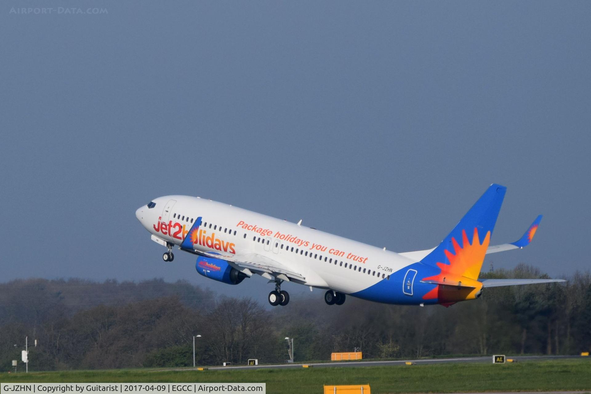 G-JZHN, 2016 Boeing 737-8MG C/N 63146, At Manchester