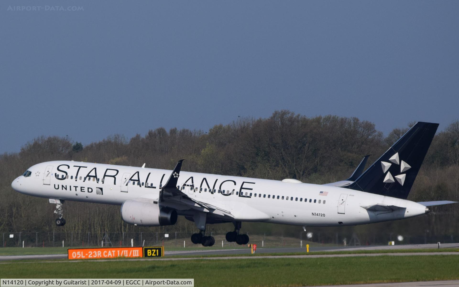 N14120, 1997 Boeing 757-224 C/N 27562, At Manchester