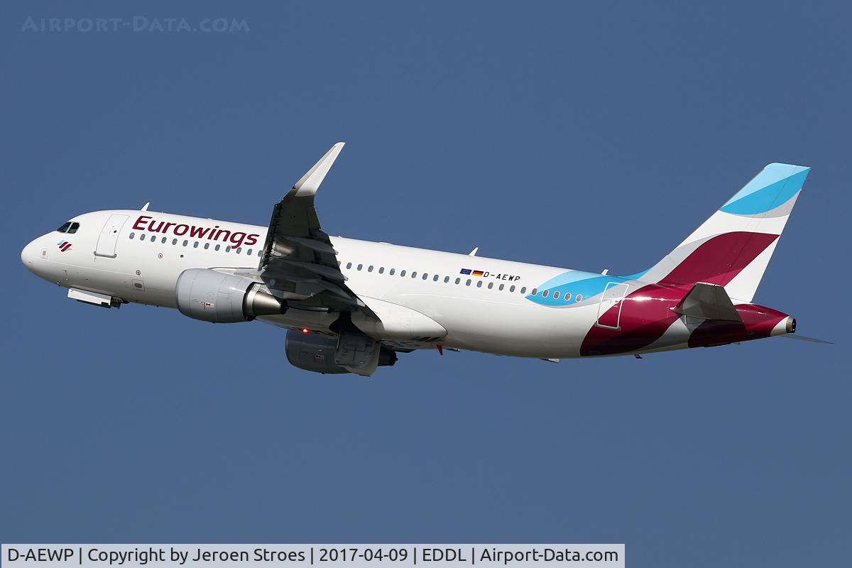 D-AEWP, 2016 Airbus A320-214 C/N 7377, DUSSELDORF Airport
