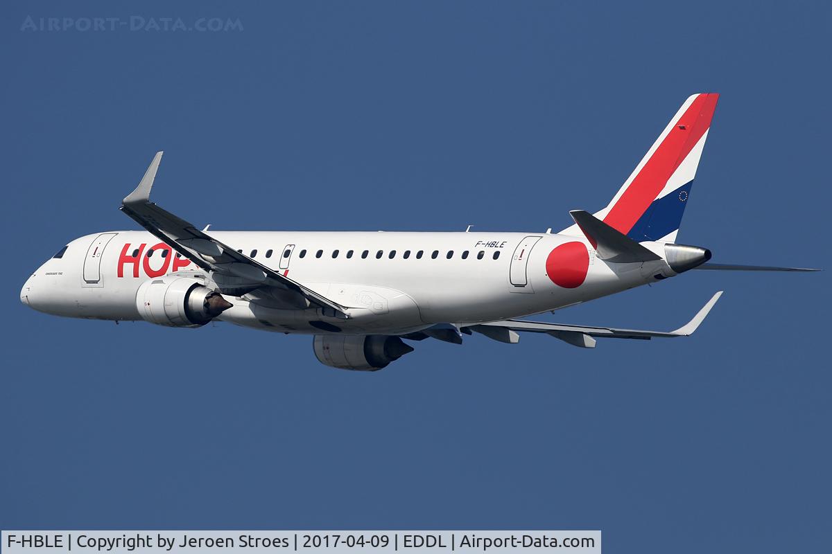 F-HBLE, 2007 Embraer 190LR (ERJ-190-100LR) C/N 19000123, dusseldorf airport