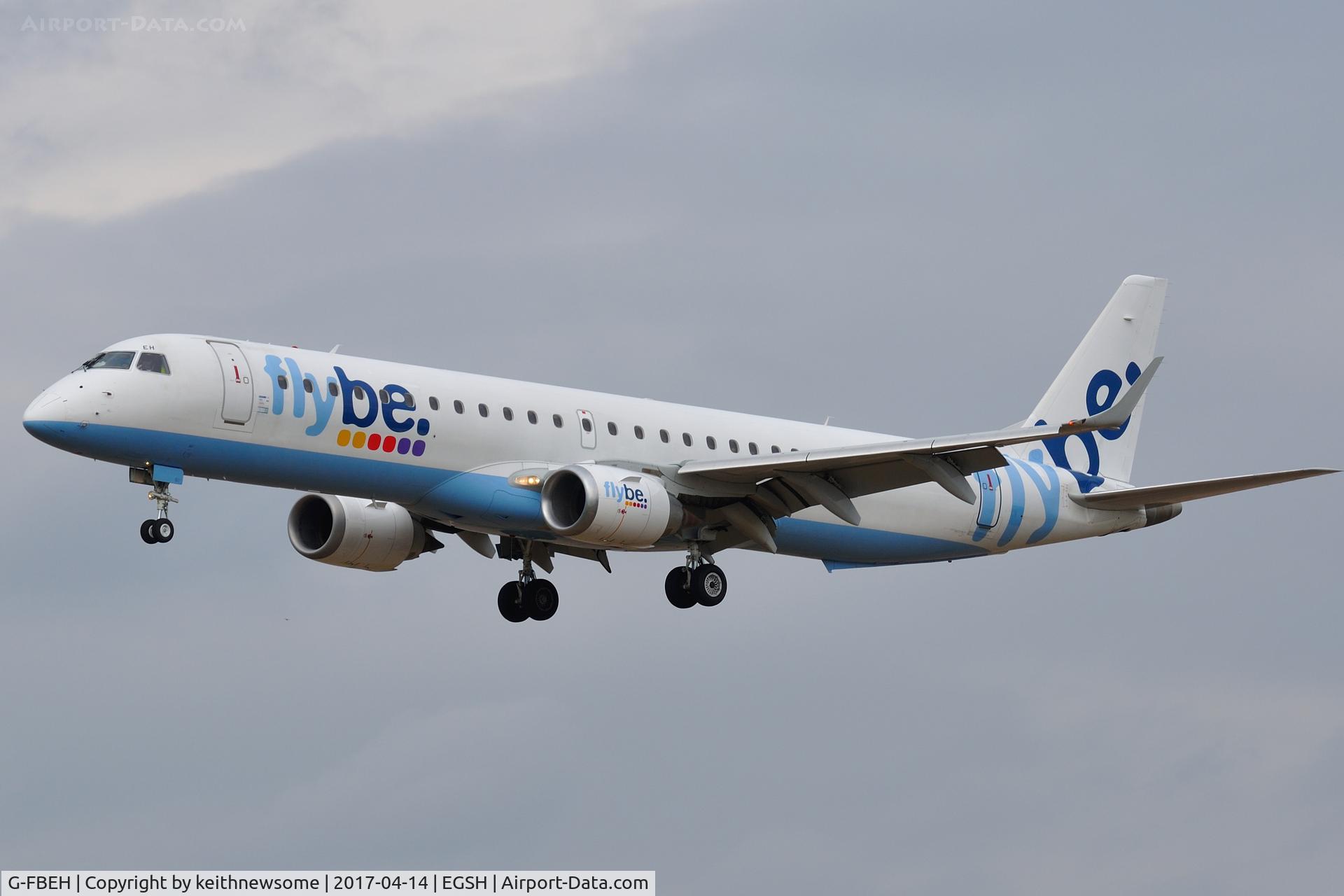 G-FBEH, 2007 Embraer 195LR (ERJ-190-200LR) C/N 19000128, Regular Visitor.