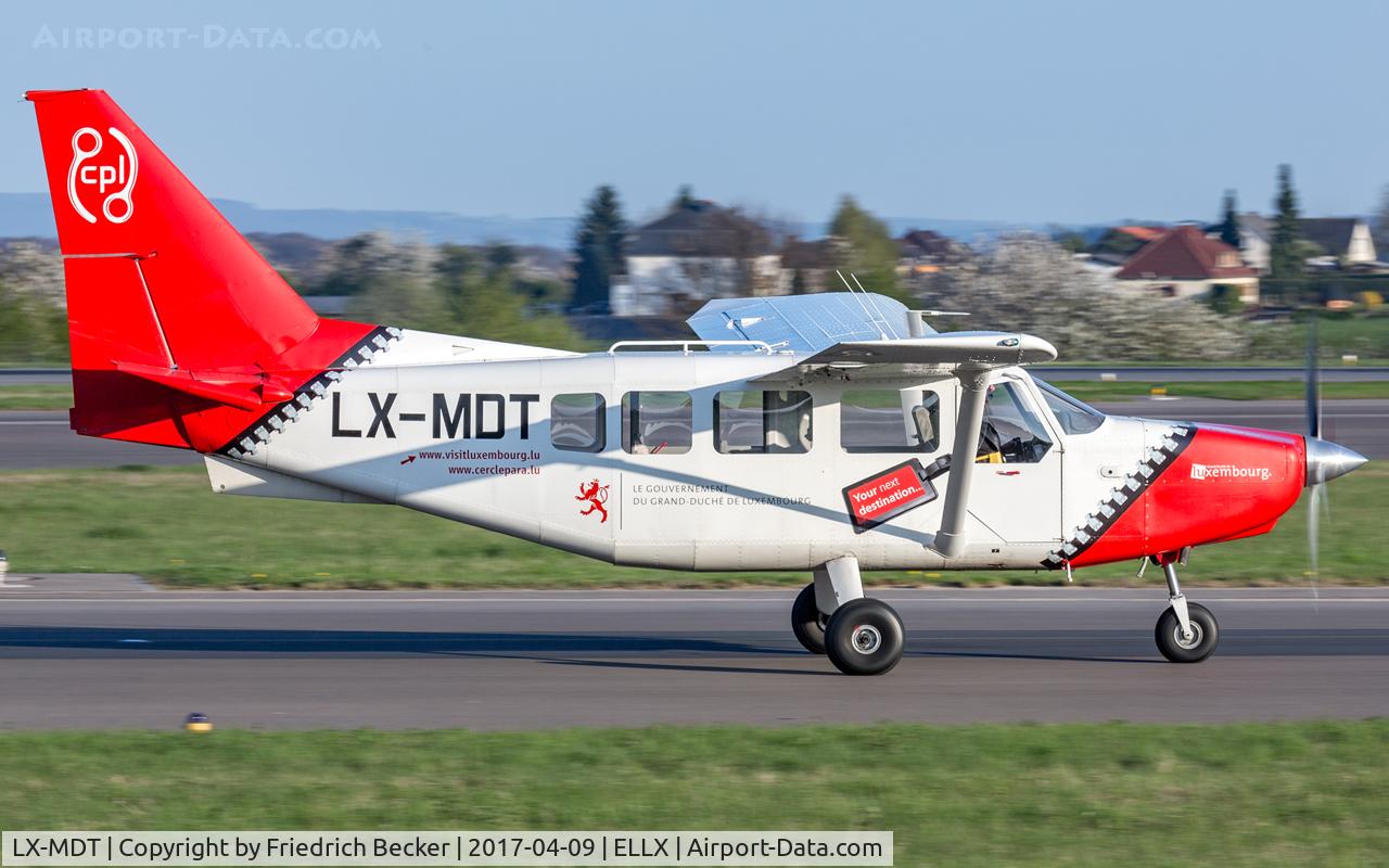 LX-MDT, Gippsland GA-8-TC320 Airvan C/N GA8-TC320-11, taxying to the GAT