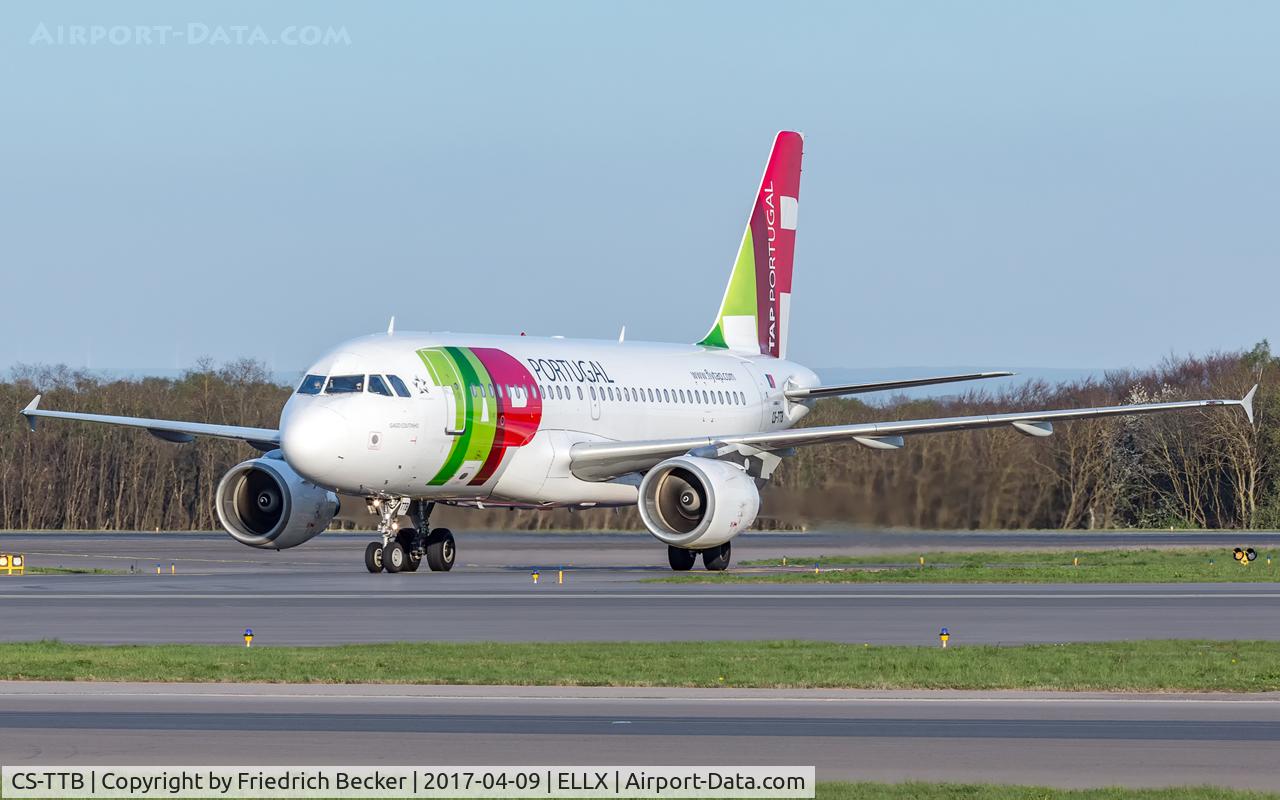 CS-TTB, 1997 Airbus A319-111 C/N 755, taxiing to the gate