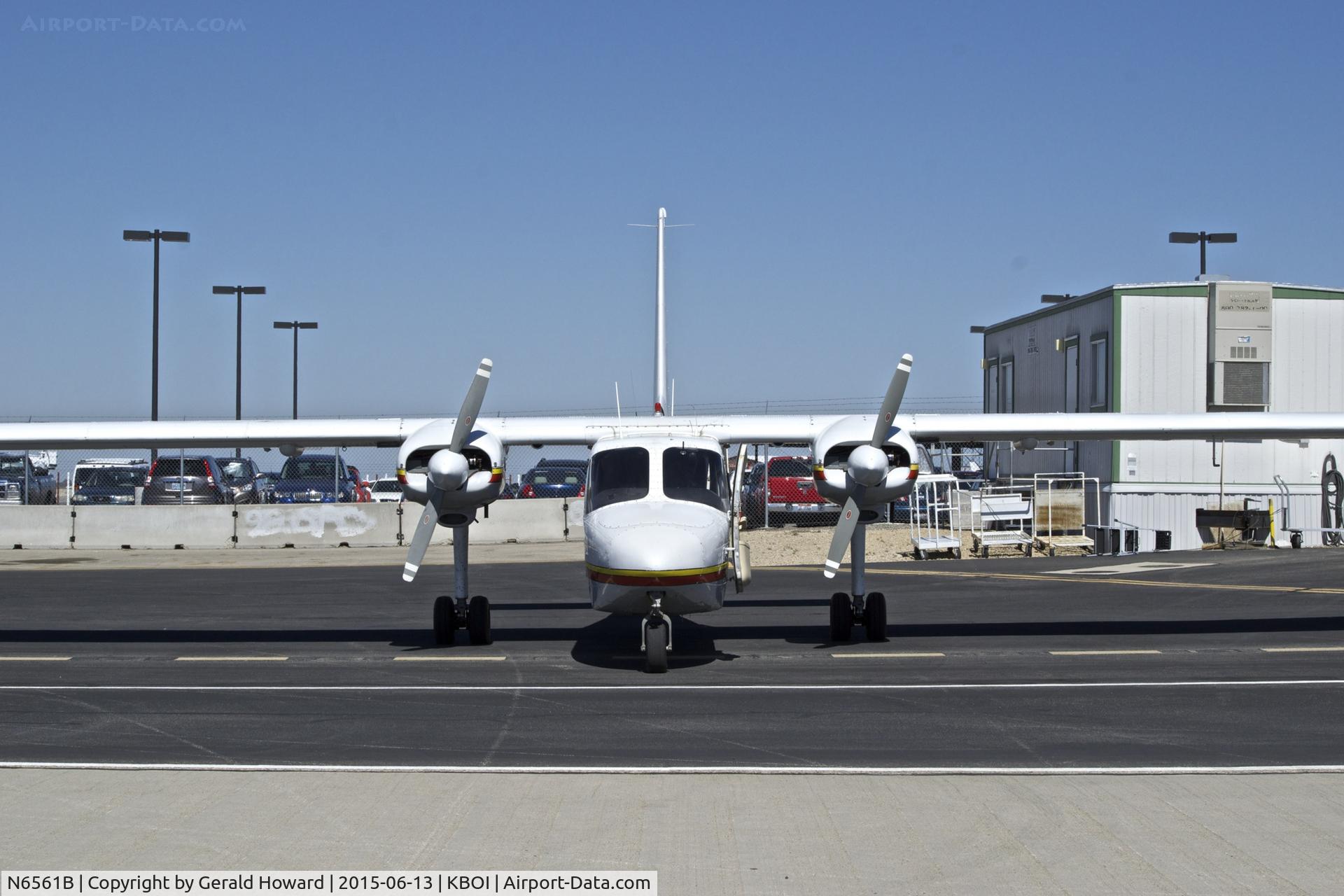N6561B, 1976 Britten-Norman BN-2A-20 Islander C/N 520, Parked on the backcountry ramp.