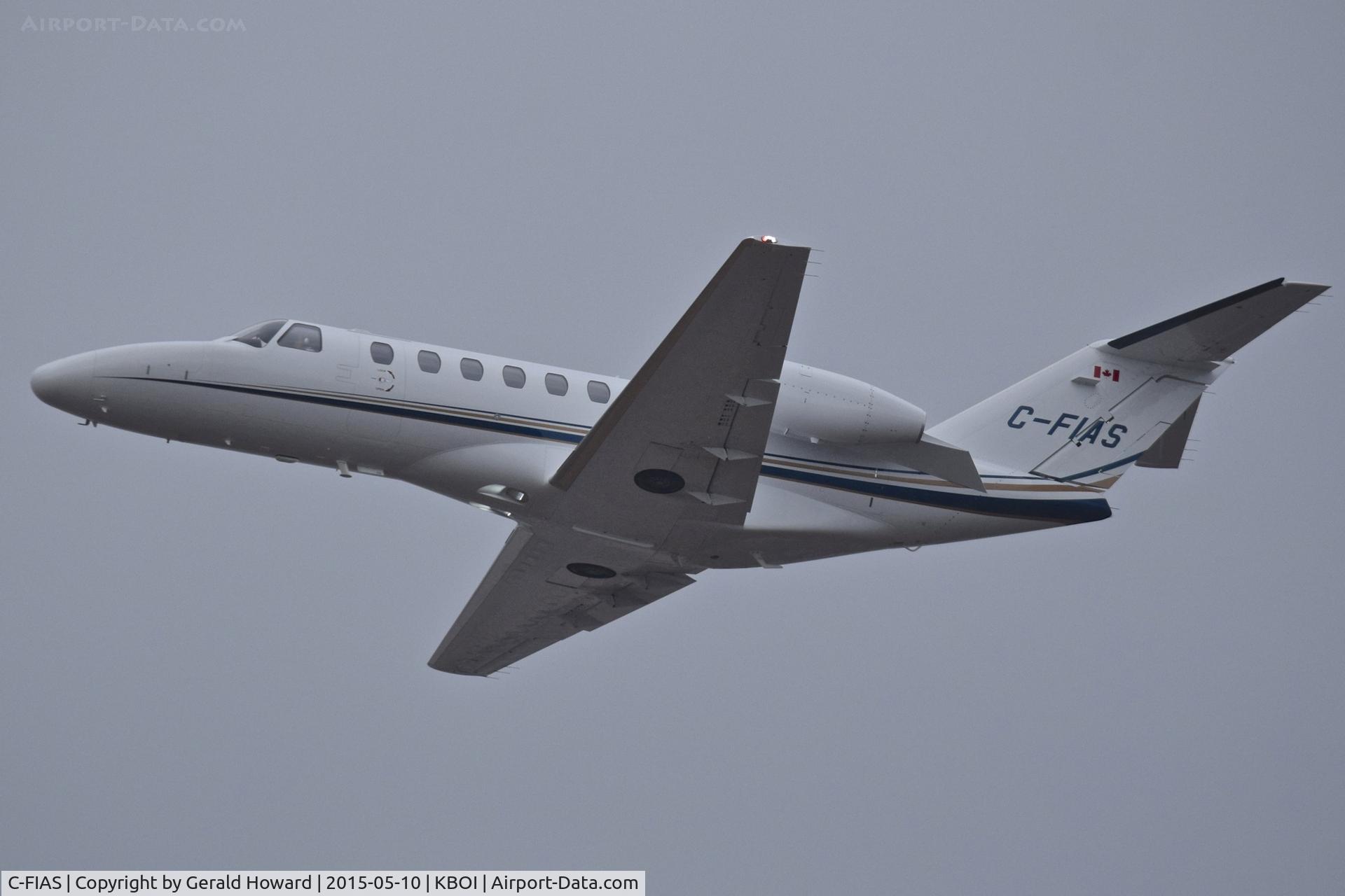 C-FIAS, 2013 Cessna 525 Citation Jet CJ1+ C/N 525A0533, Departing BOI.