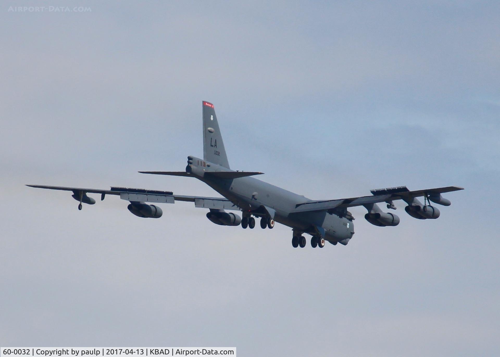 60-0032, 1960 Boeing B-52H Stratofortress C/N 464397, At Barksdale Air Force Base.