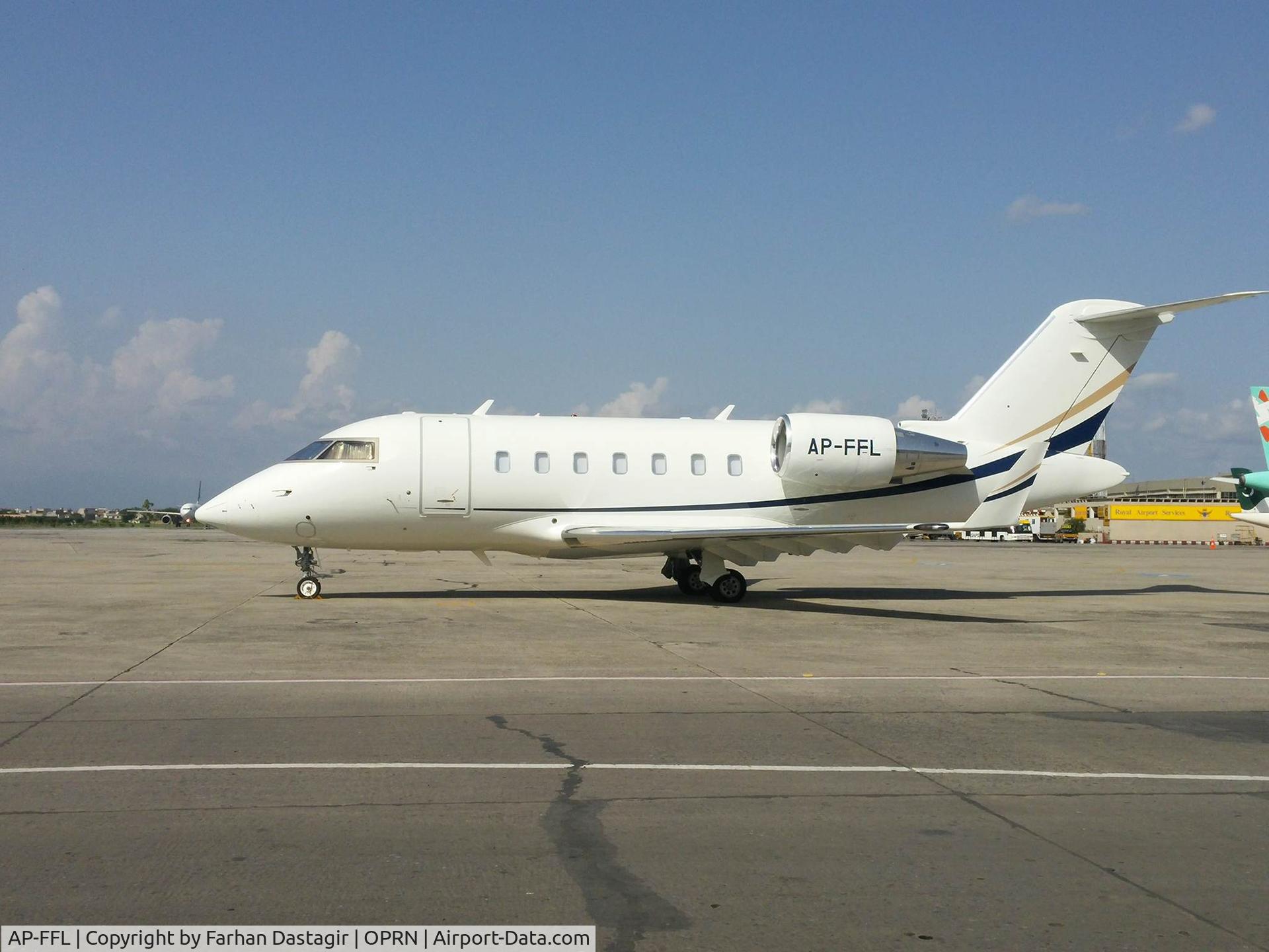 AP-FFL, 2011 Bombardier Challenger 605 (CL-600-2B16) C/N 5887, AP-FFL seen parked at Islamabad's Benazir Bhutto International Airport (OPRN/ISB)