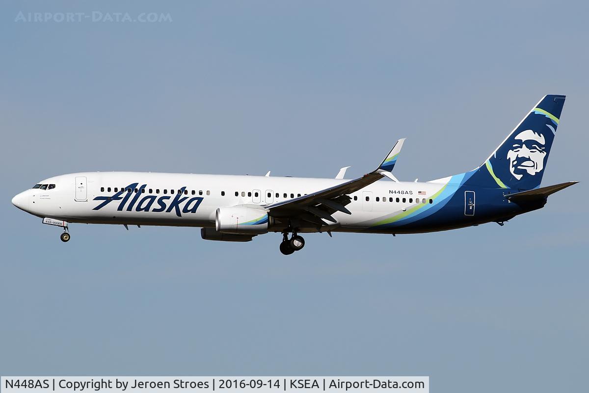 N448AS, 2016 Boeing 737-990/ER C/N 36356, KSEA
