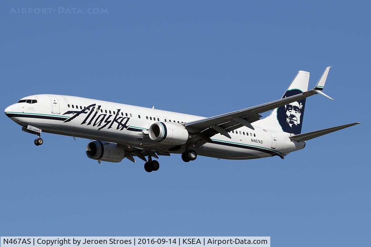 N467AS, 2014 Boeing 737-990/ER C/N 36362, ksea