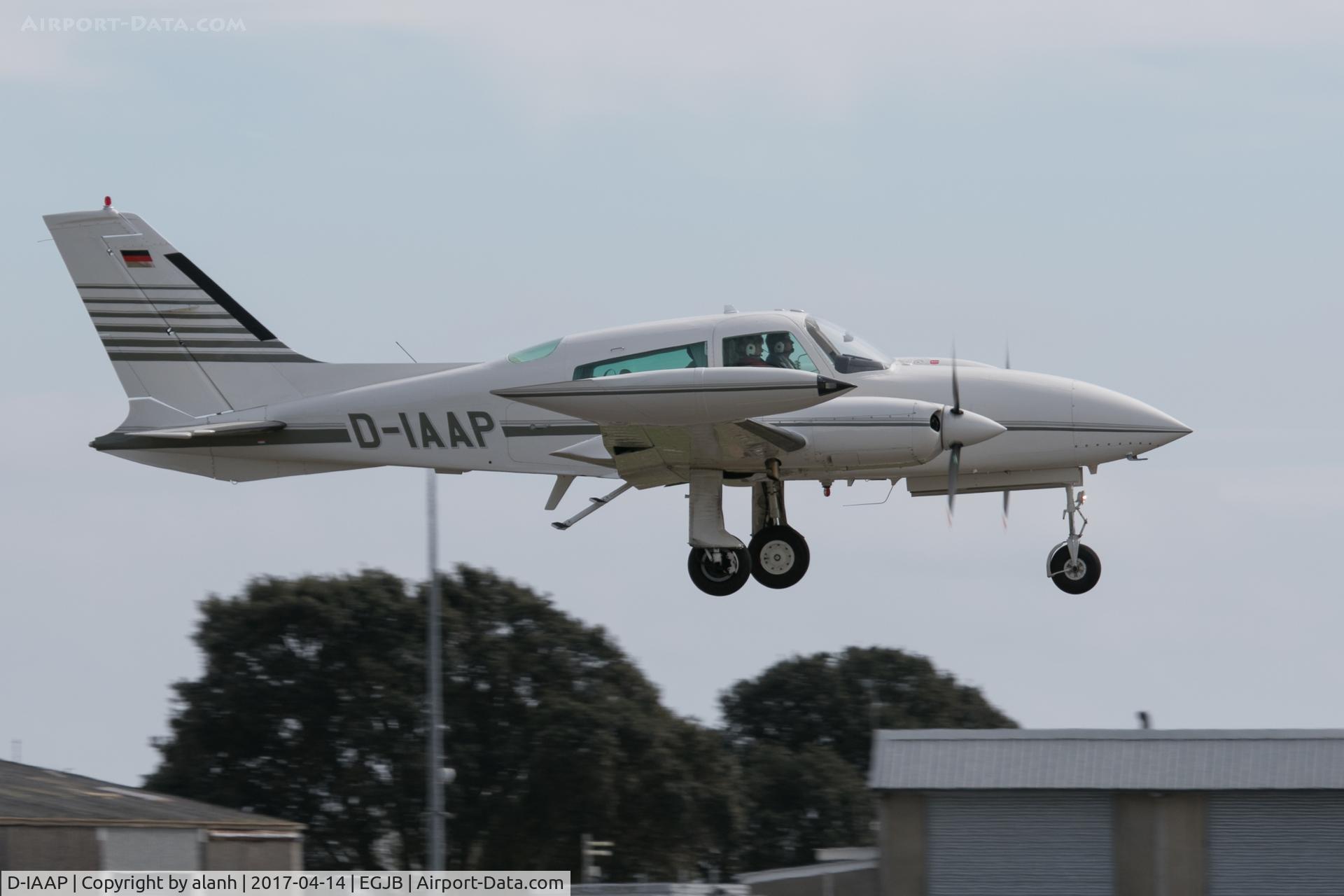 D-IAAP, 1978 Cessna T310R C/N 310R-1348, Landing at Guernsey