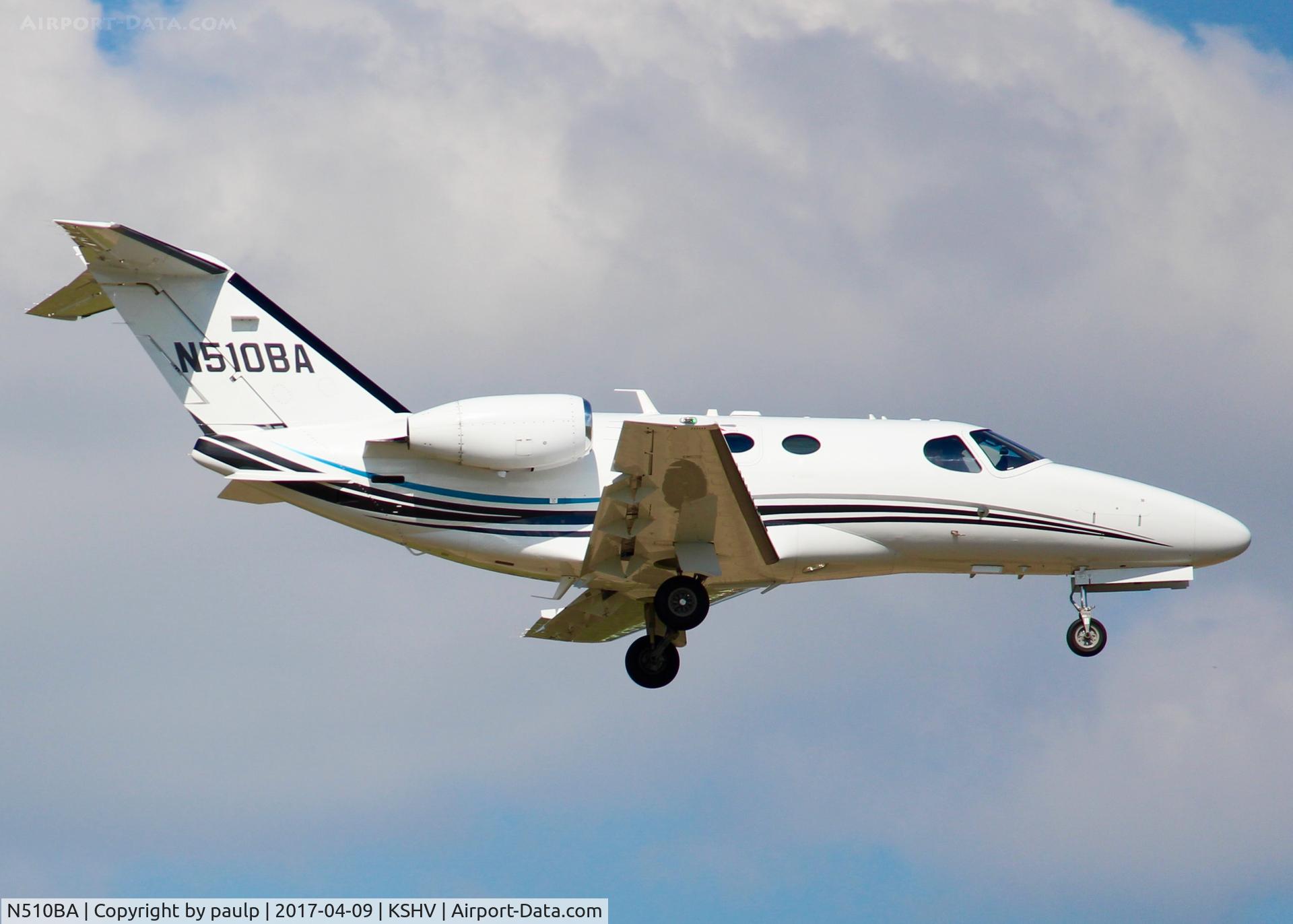 N510BA, Cessna 525 CitationJet CJ1 C/N 510-0143, At Shreveport Regional.