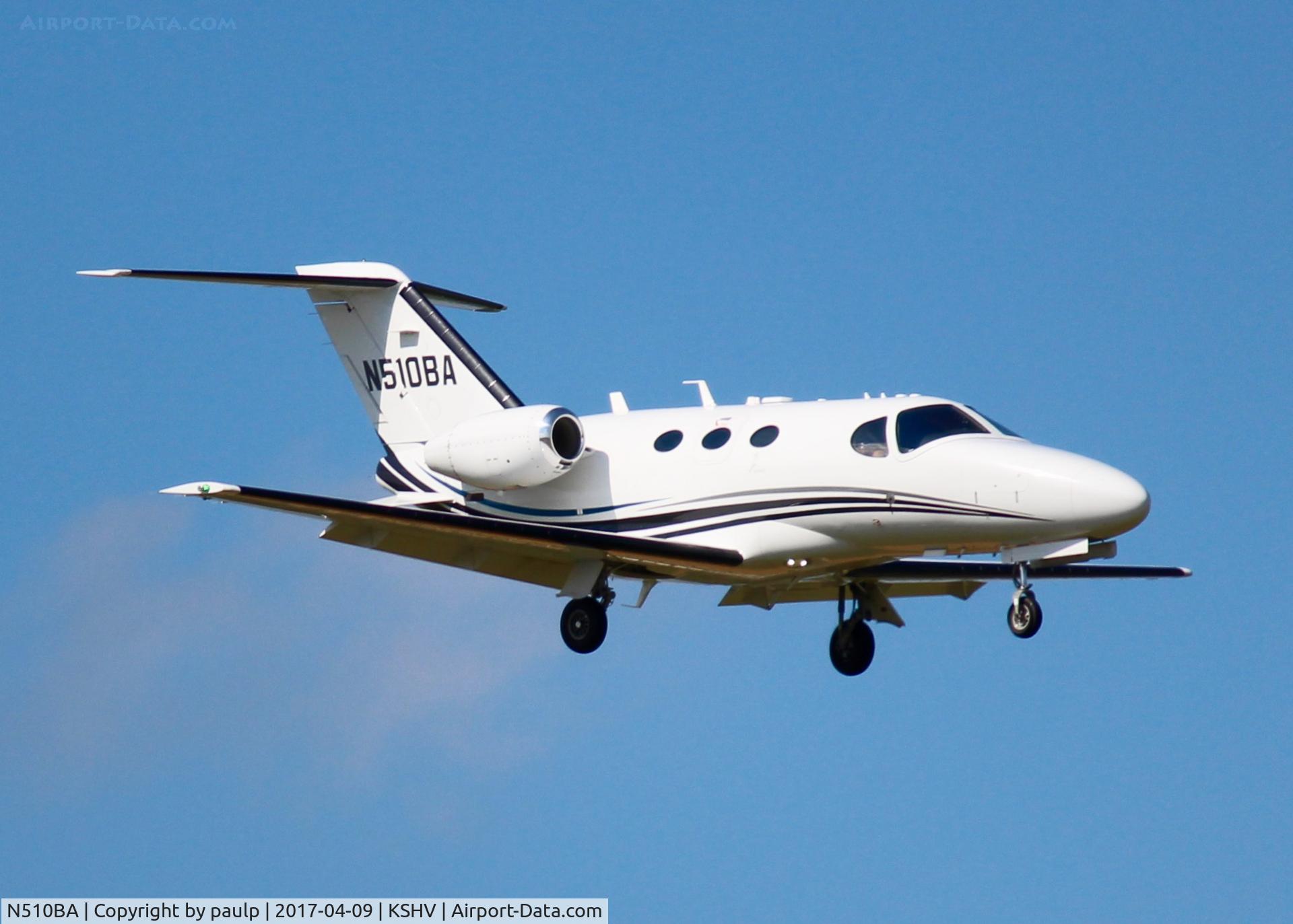 N510BA, Cessna 525 CitationJet CJ1 C/N 510-0143, At Shreveport Regional.