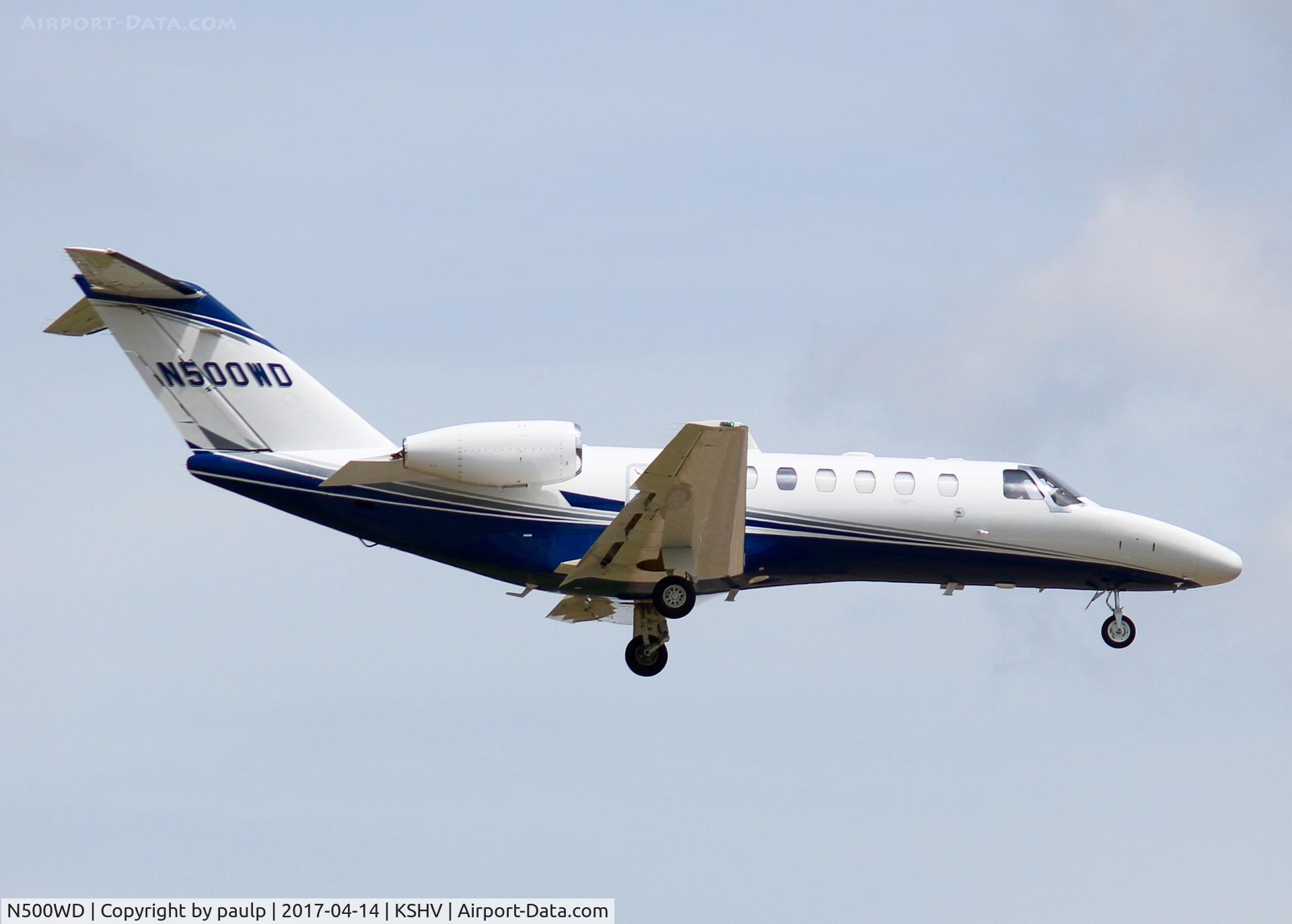 N500WD, 2012 Cessna 525B CitationJet CJ3 C/N 525B-0393, At Shreveport Regional.