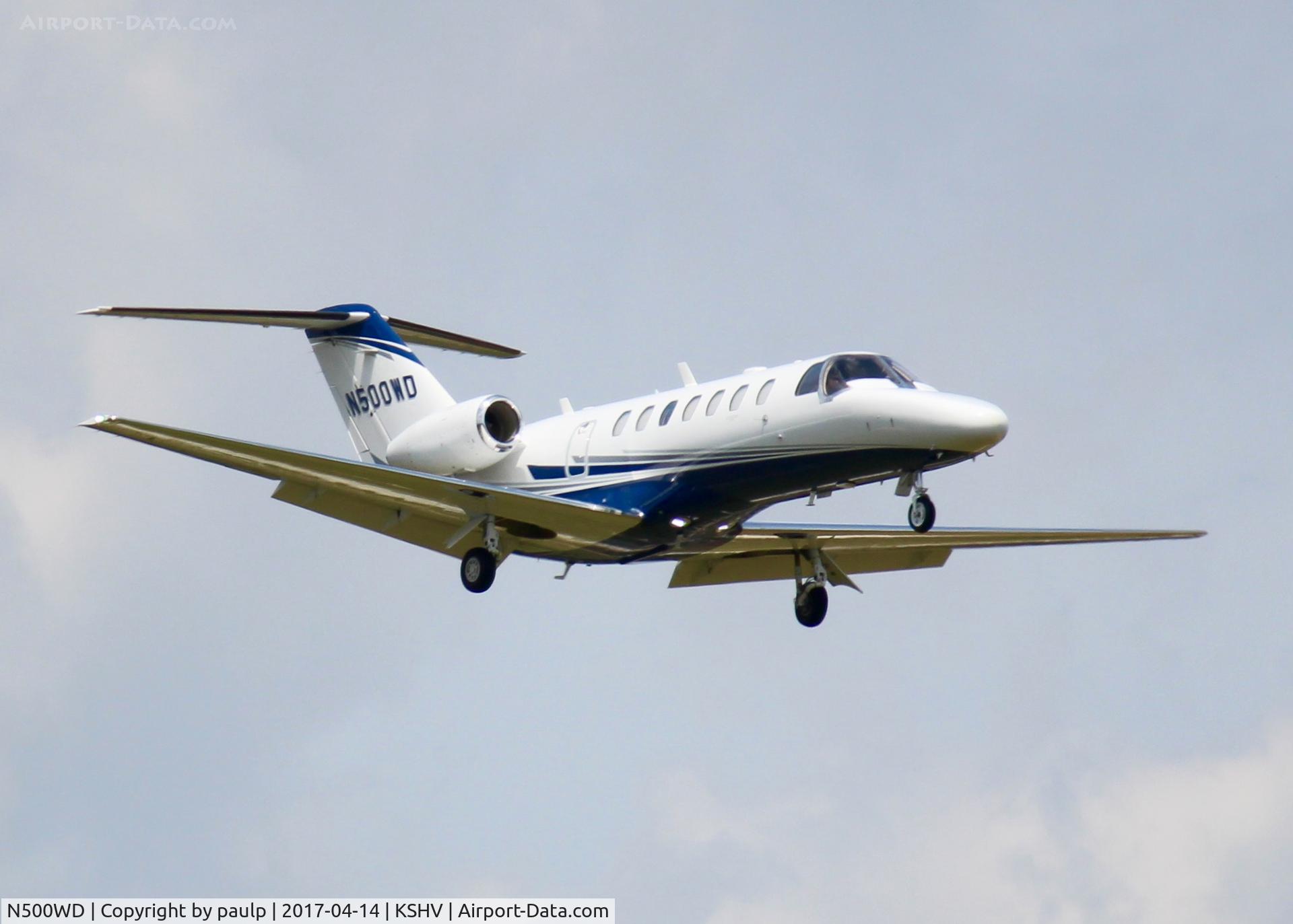 N500WD, 2012 Cessna 525B CitationJet CJ3 C/N 525B-0393, At Shreveport Regional.