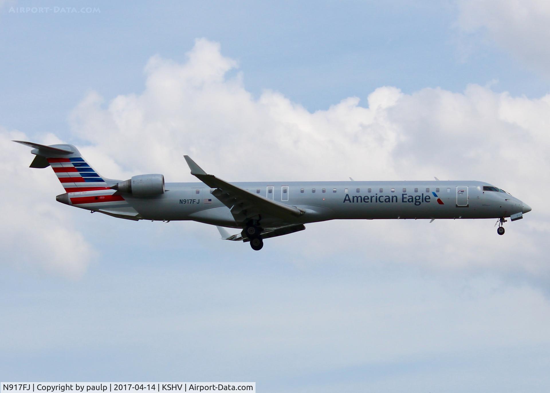 N917FJ, 2004 Bombardier CRJ-900ER (CL-600-2D24) C/N 15017, At Shreveport Regional.
